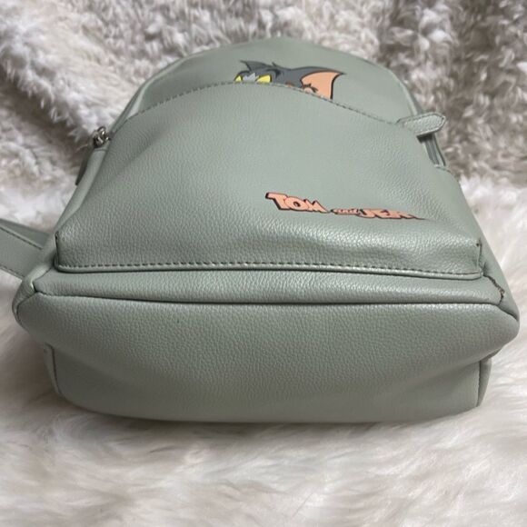 Tom and Jerry Mini Backpack, Small Small pack, Pale Green, 10”. - Picture 4 of 12